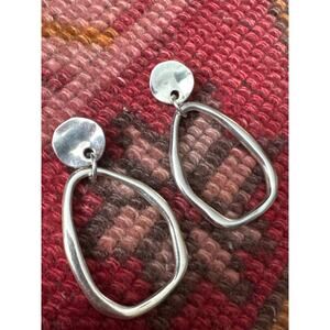 Vidda Pima Dangle Silver Plated Earrings